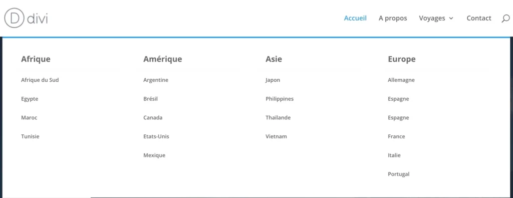 Divilogy - Blog - Tutoriels & Optimisation Divi - Comment créer un mega menu avec Divi ? - Étape 6